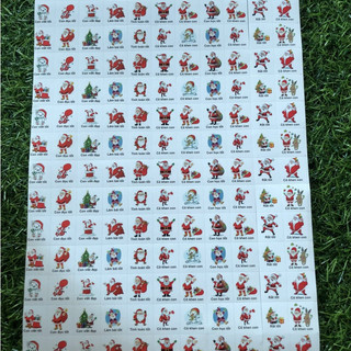  Sticker "CÔ KHEN CON -  ÔNG GIÀ NOEL" -  Sticker khen thưởng học sinh 