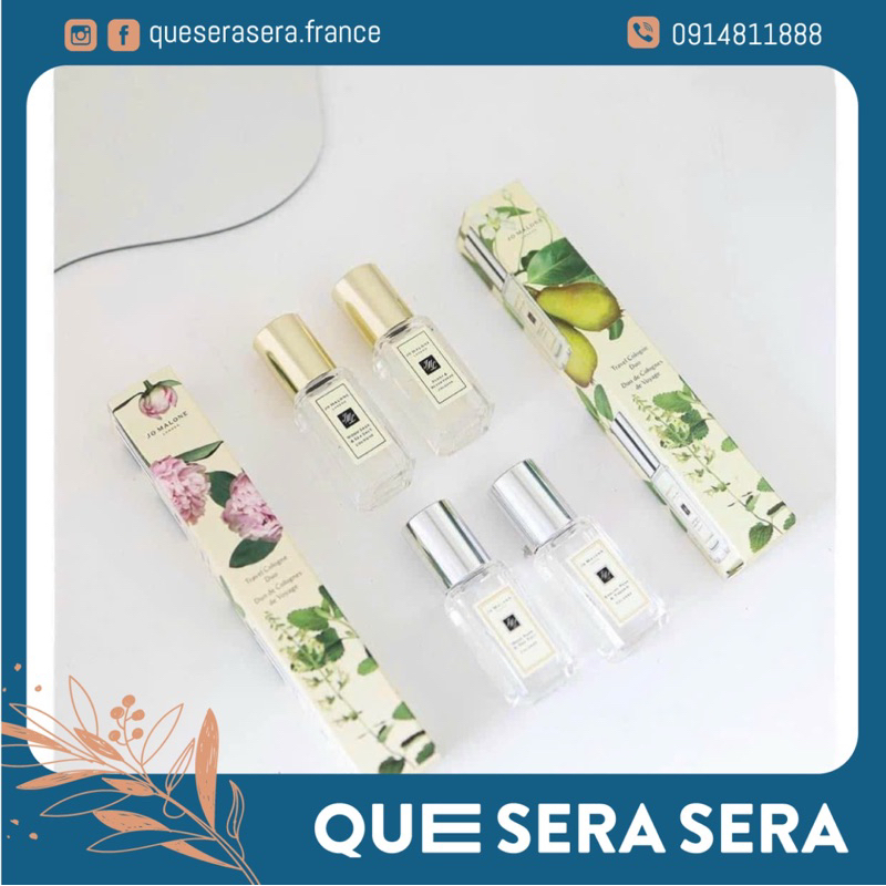 Set 2 nước hoa Jo Malone mini 9ml + 9ml [Có 2 loại set để chọn]
