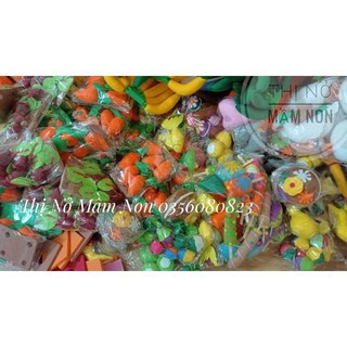 Củ quả vải nỉ đồ dùng mầm non