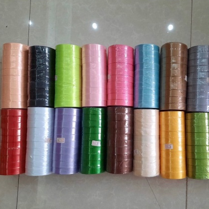 Ruy Băng Gói Quà 2cm, Phổ Thông - Ruy Băng Nhiều Màu TENAM, Ruy Băng Đẹp Cuộn 22M