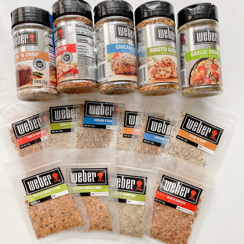 Gia vị ăn kiêng 0 calo Weber 156g có combo 5 vị dùng thử( eat clean, keto, gymer, das, không đường )