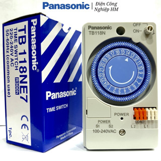  Công tắc hẹn giờ Panasonic TB118N Đồng hồ thời gian hẹn giờ cơ kèm pin 