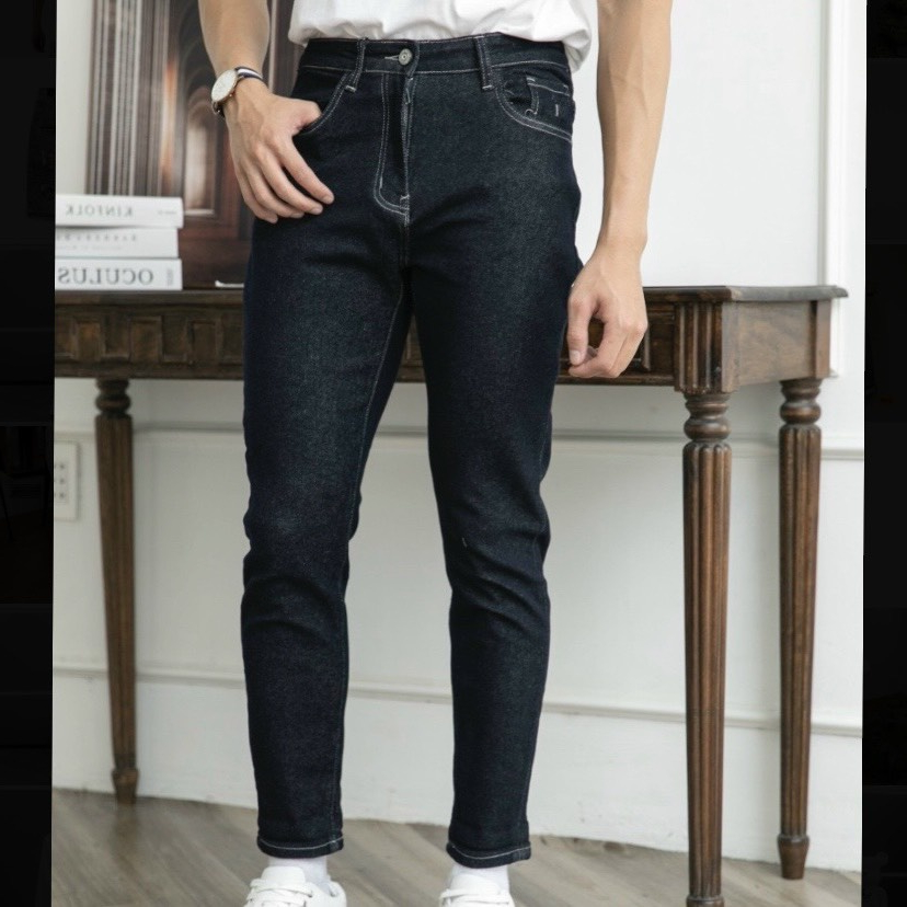 Quần Jean Nam Dài Chất Denim Cao Cấp Mẫu Trơn Phong Cách Thời Thượng Năng Động MS207