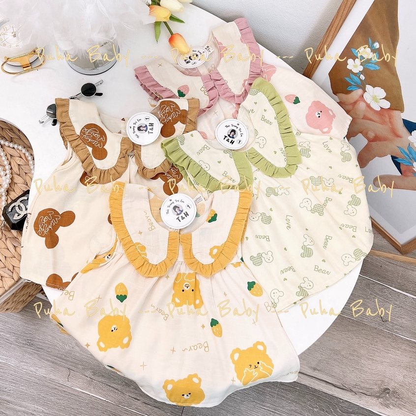 Bộ đũi hè cho bé gái 6-18kg, Set đũi bé gái họa tiết xinh xắn, Bộ đũi họa tiết xinh xắn cho bé gái, Set đũi hè bé gái