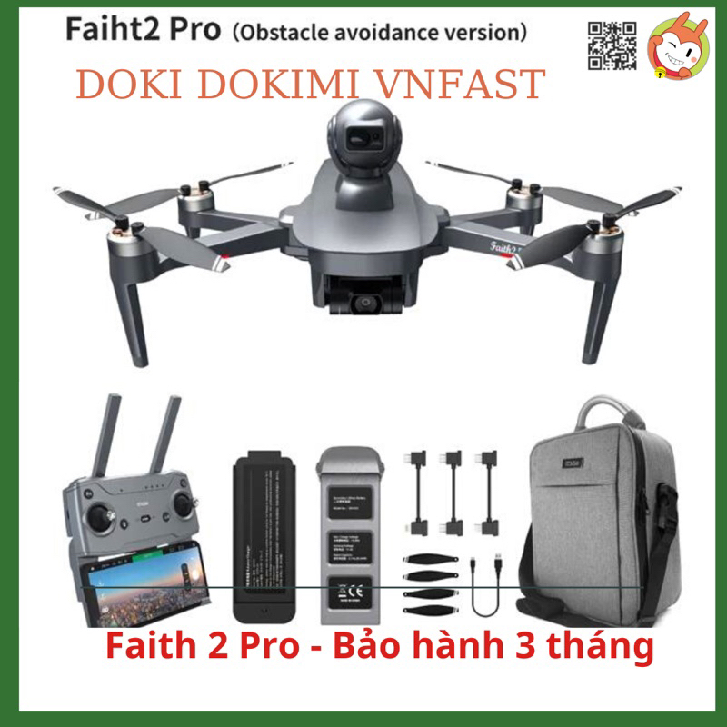 Flycam CFLY Faith 2pro - Gimbal 3 trục - 4K -cảm biến 5 chiều - 6km - Chính hãng Bh 3T