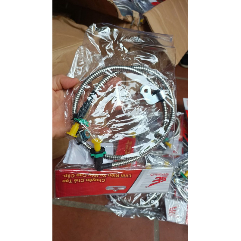 (dùng là thích)dây dẫn xăng,bơm xăng bọc inox dành cho các loại xe ga