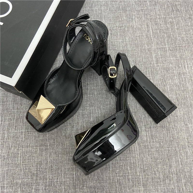 ORDER  Novo Sandal gót trụ xuất Châu Âu 11cm chắc chắn