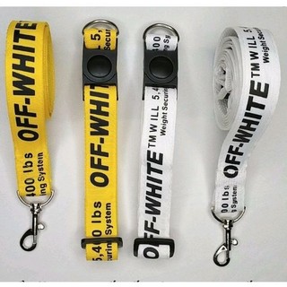 Dây dắt vòng cổ cho chó Off-White bản 2,5cm