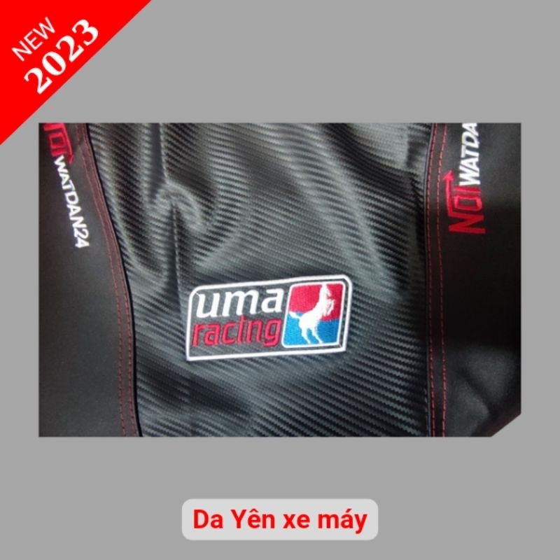Da yên xe máy VIỆT NAM XUẤT KHẨU thêu chữ vân Carbon dành cho xe Sirius