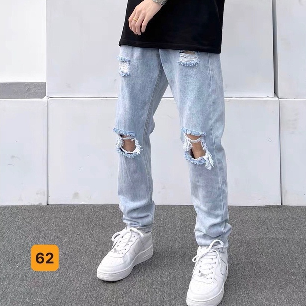 Quần jean nam cao cấp thời trang phong cách hàn quốc, quần bò NUBA 62
