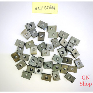 Pát kẹp ren xoắn 4ly, 5ly, 6ly màu trắng, màu đen gắn xe Yamaha và Honda, pát kẹp răng thưa