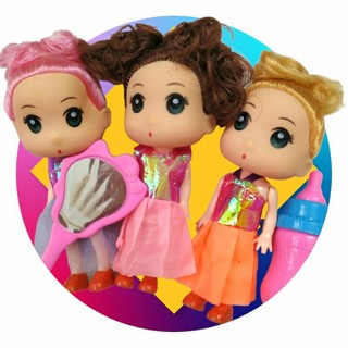 Đồ chơi cho bé gái set 3 búp bê chibi cute