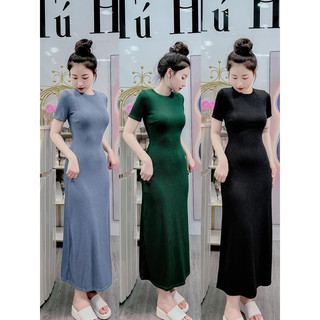 ĐẦM VÁY NỮ BODY DÁNG DÀI ĐƠN GIẢN 40-65kg