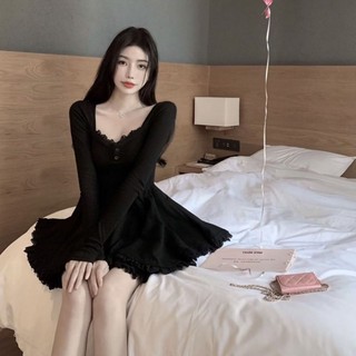 Váy body cổ tim công chúa Hirostore