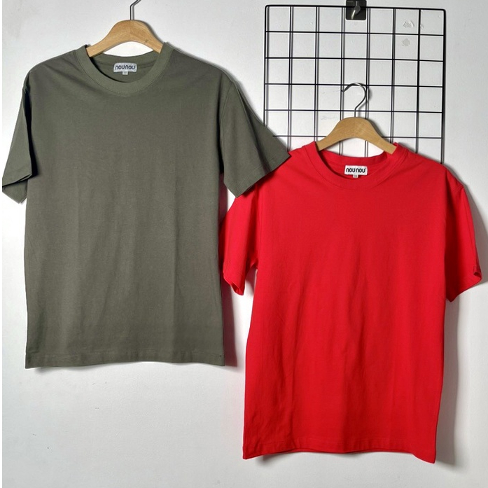 ÁO THUN TRƠN UNISEX BẢN BO CỔ LỚN, FORM RỘNG THỜI TRANG PHÙ HỢP VỚI CẢ NAM VÀ NỮ THẤM HÚT HỒ HÔI TỐT