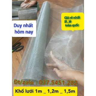 Lưới chống muỗi inox 304 - 20mesh- ô lưới 1mm- sợi 0,16mm ( khổ1m/1.2m/ 1.5m )