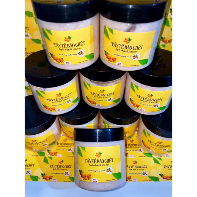 Kem Tẩy Tế Bào Chết Hạnh Nhân & Sữa Non | Hủ 200G