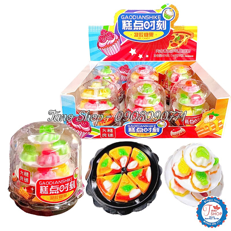 Một set kẹo dẻo bánh kem sinh nhật 3 tầng cho bé - Hongkong | Ăn vặt ngon rẻ TaNo