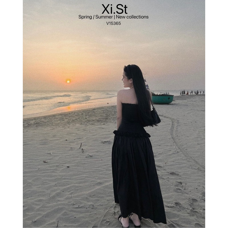 Váy Maxi Quây Chun Hot Hit