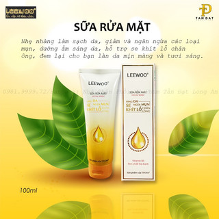 Sữa rửa mặt trắng da ngừa mụn se khít lỗ chân lông Leewoo Titione 100g - Mia beauty