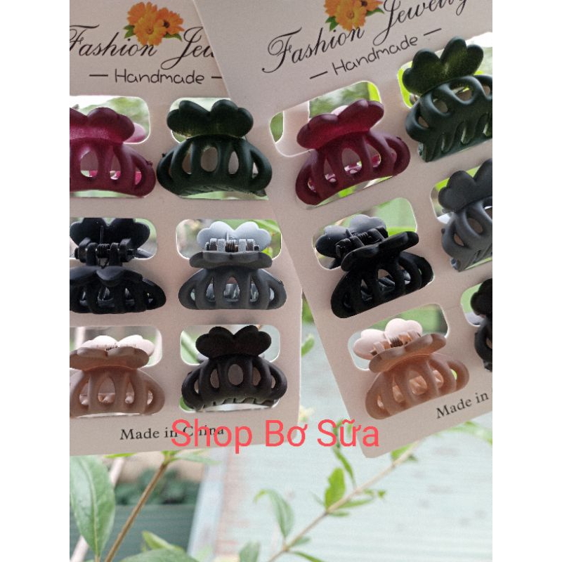 Set 6 cặp mái càng cua nhỏ, kẹp gấp tóc mái nhiều màu rất xinh
