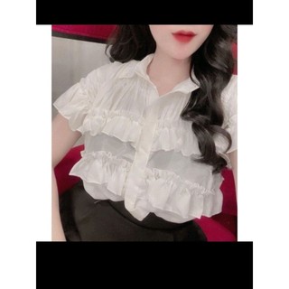 Áo sơ mi bèo cúc ngọc