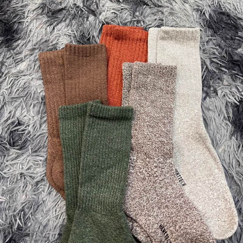 Tất Dài Vớ Lót Lông Nam Nữ Trơn Basic Cotton 100% - SAVAGE