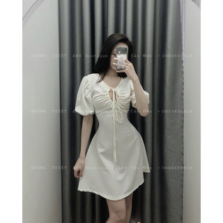 Đầm thiết kế buộc dây ngực
