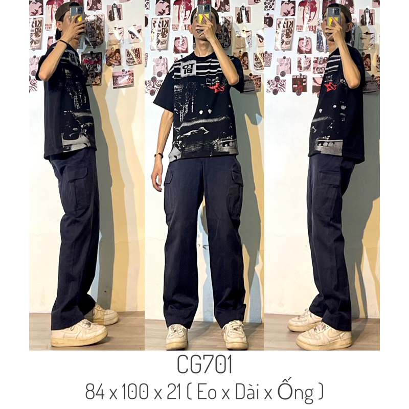 Quần cargo pant túi hộp 2hand