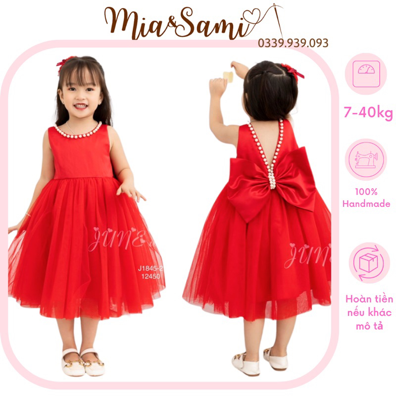 Váy/ Đầm công chúa cho bé bồng xòe phù hợp Giáng Sinh Noel lễ tết tiệc cuối năm