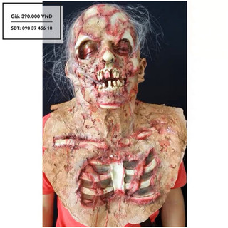Mặt nạ hoá trang cosplay xác sống trùm đầu halloween