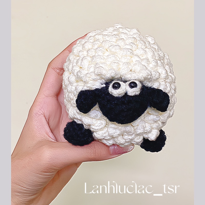 cừu lông xù len handmade