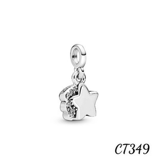 CHARM PAN ME TREO NGÔI SAO ĐÍNH ĐÁ BẠC S925 THUẦN KHIẾT HÀNG CAO CẤP