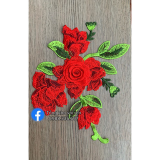 Hoa thêu 3D đủ màu đắp áo