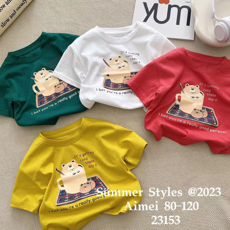 Áo phông quảng châu siêu yêu cho bé từ 8-22 kg