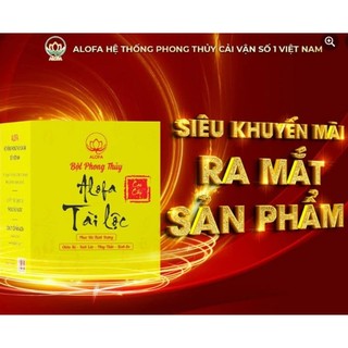 (DATE MỚI ) 1 HỘP BỘT PHONGTHỦY TÀI LỘC  ALOFA ( tặng túi đỏ may mắn)