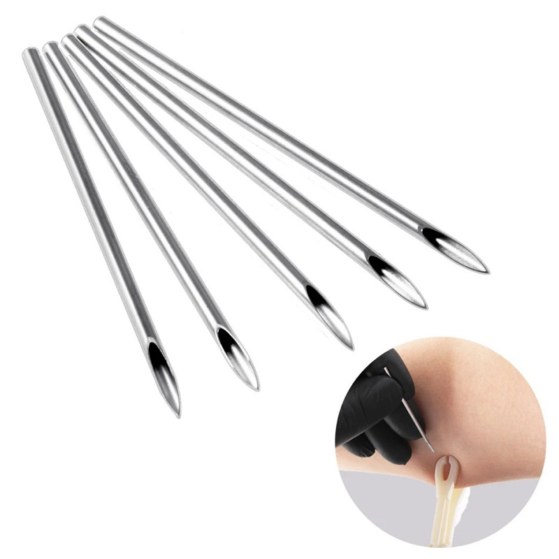 Kim Cứng Xỏ Khuyên Siêu Sắc Bén Có Túi Đựng Vô Trùng