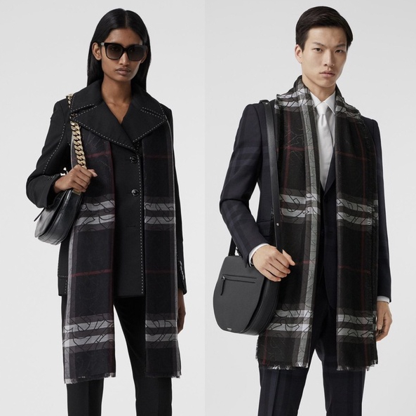 Khăn lụa đũi dệt kim tuyến nhãn hiệu B, khăn choàng bản dài 90x180cm - Hàng có sẵn