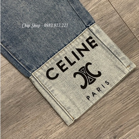 Quần Jean suông nữ gấp gấu dài 92cm mã 9277TU