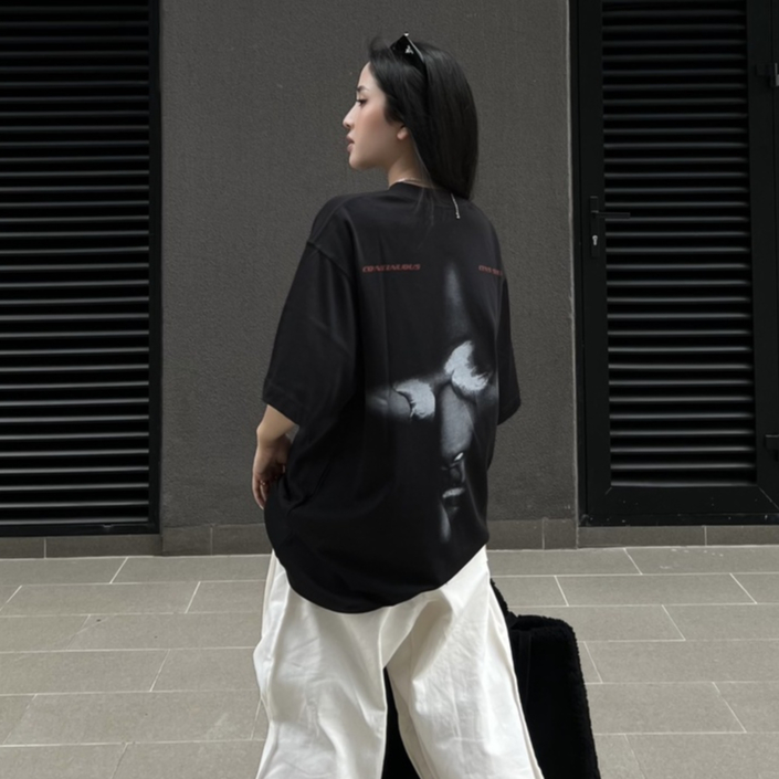 Áo thun Continuous - CTNS - BAD LOVE/ Black