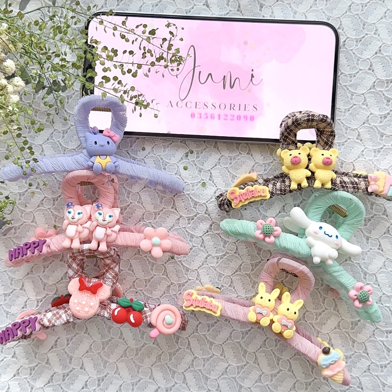 Kẹp Tóc Charm Disney dễ thương phong cách Hàn Quốc