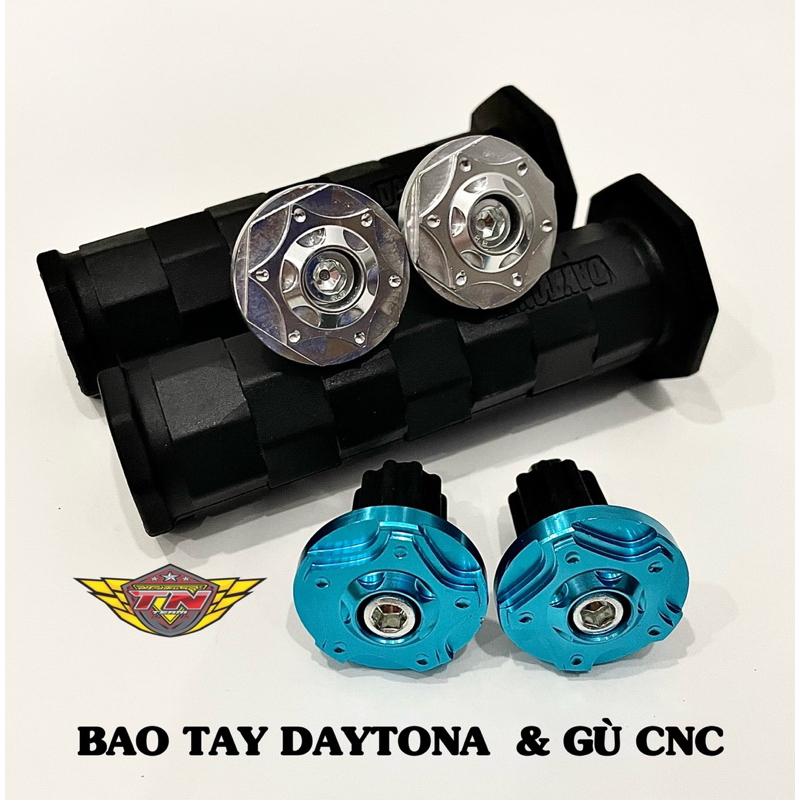 Bao tay nắm Daytona kèm gù nhôm CNC
