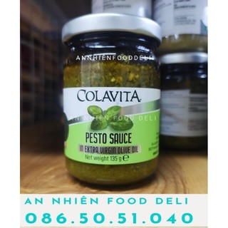 Sốt Pesto Sauce Extra Virgin Oil Oliven hiệu Colavita lọ 150 Gram