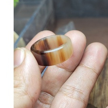 NHẪN SỪNG BẢN TRƠN- 8mm