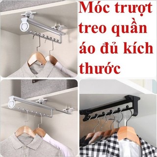 Móc treo quần áo,thanh trượt treo quần áo đa năng.