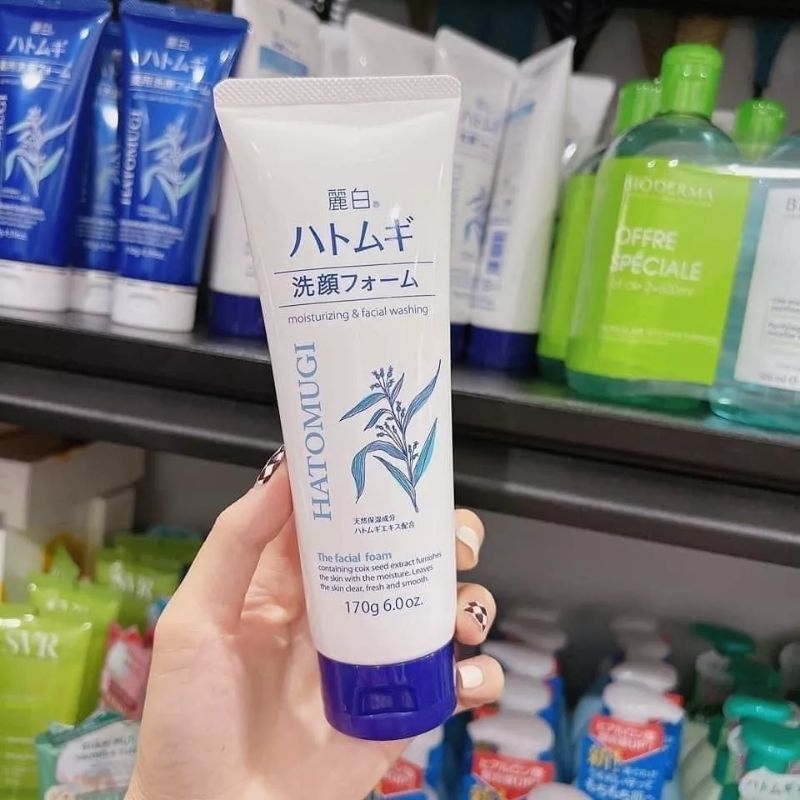 Sữa rửa mặt Ý dĩ Hatomuji tuýp to 170g