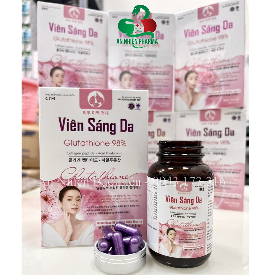Viên sáng da Glutathione 98%