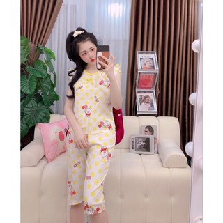 Bộ lụa lửng vải cao cấp 100d hot trend 2023