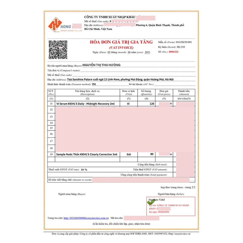 Sample Gói Nước Thần Sáng Da KIEHL'S Clearly Corrective Brightening Soothing Treatment Water 3ml