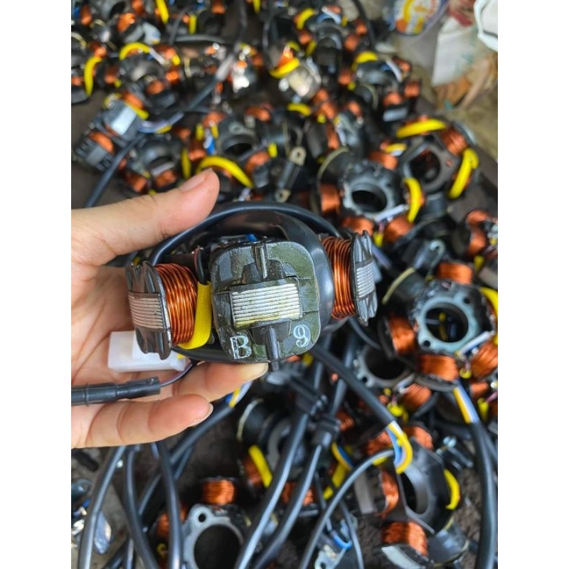 Cuộn điện 6 múi Dream Wave,sirius 50cc. lửa 6 cục 5 lớp giắc 4 dây Có bảo hành